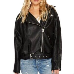 Free People Moto Jacket Coat
